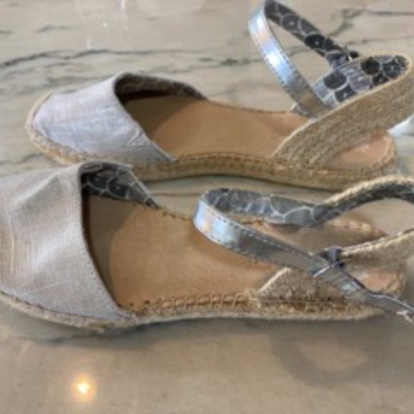 Sperry Espadrille Metallic silver sandals - Picture 3 of 4
